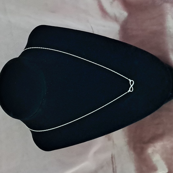 Infinity Sign Sterling Silver Necklace - Picture 1 of 5